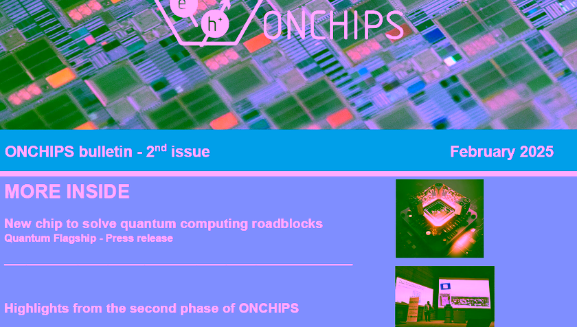 ONCHIPS newsletter - second edition
